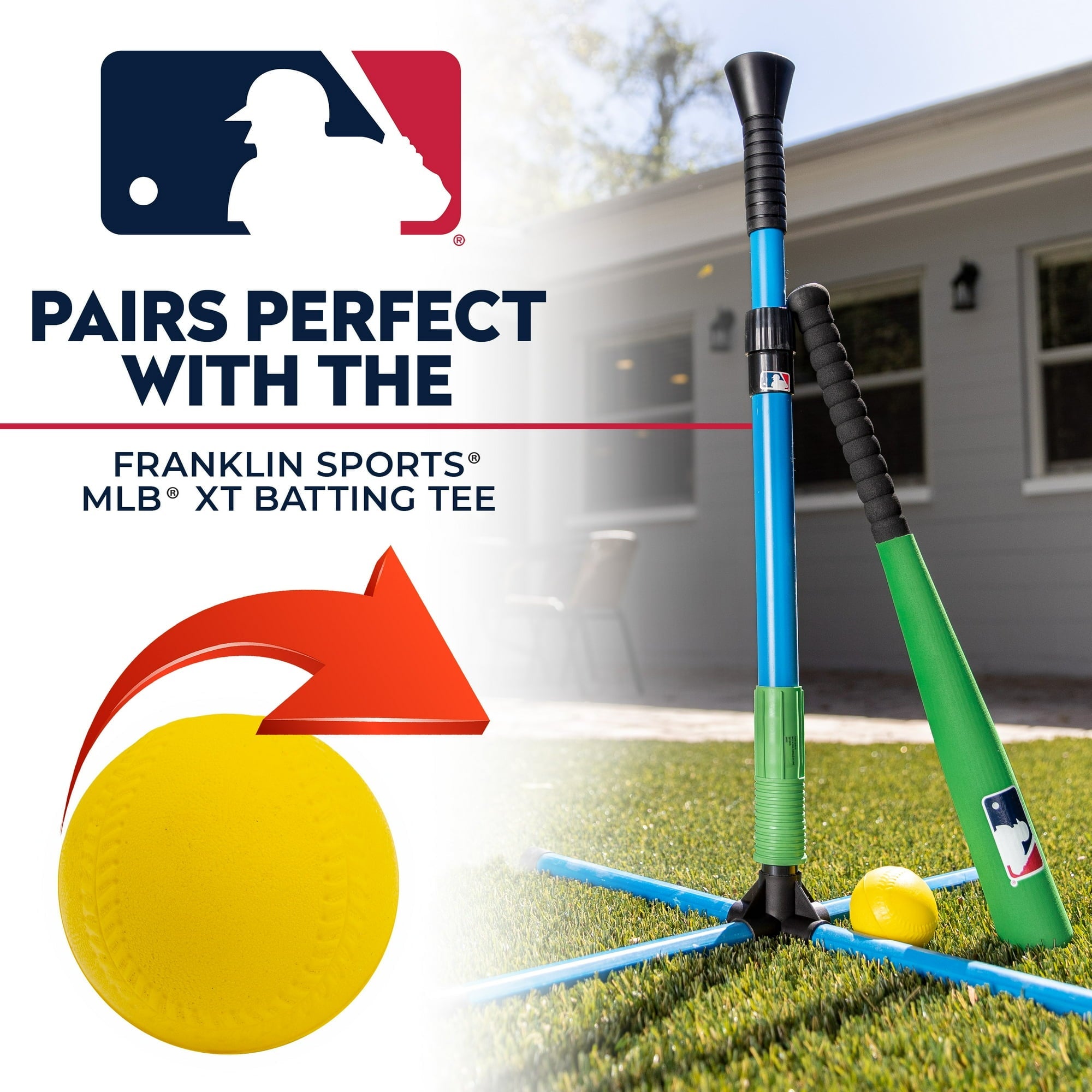 Franklin Sports Kids Foam Baseballs - XT Batting Tee Replacement Foam Baseballs + Teeballs for Kids + Toddlers - Soft Toy Baseballs for Boys + Girls