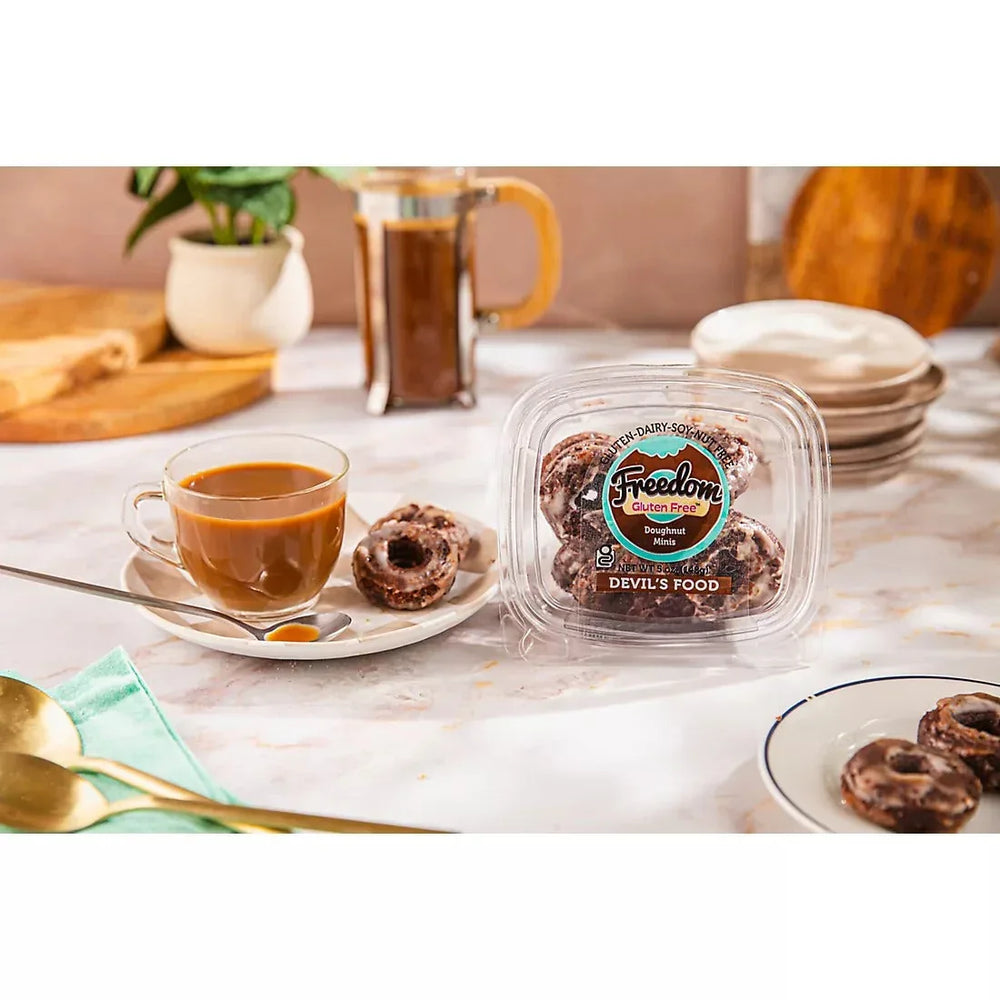 Freedom Gluten-Free Devils Food Chocolate Doughnut Minis, 5 oz. - USA MEGA SHOP