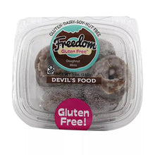 Freedom gluten-free Devil's food doughnut minis in plastic pack