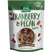 Fresh Gourmet Cranberry & Pecan topping pouch, green and white, 20 oz.
