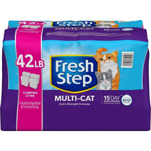 Clumping cat litter box, multi-cat extra strength, 42 lb Fresh Step Febreze