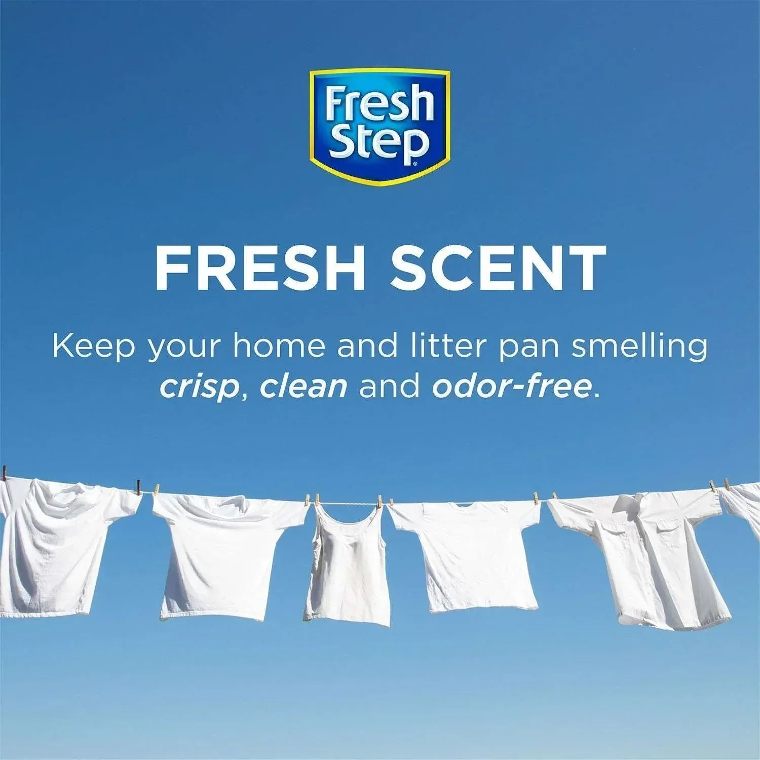 Fresh Step, Litter Box Deodorizing Crystals, Fresh Scent, 2 pk., 70 oz.