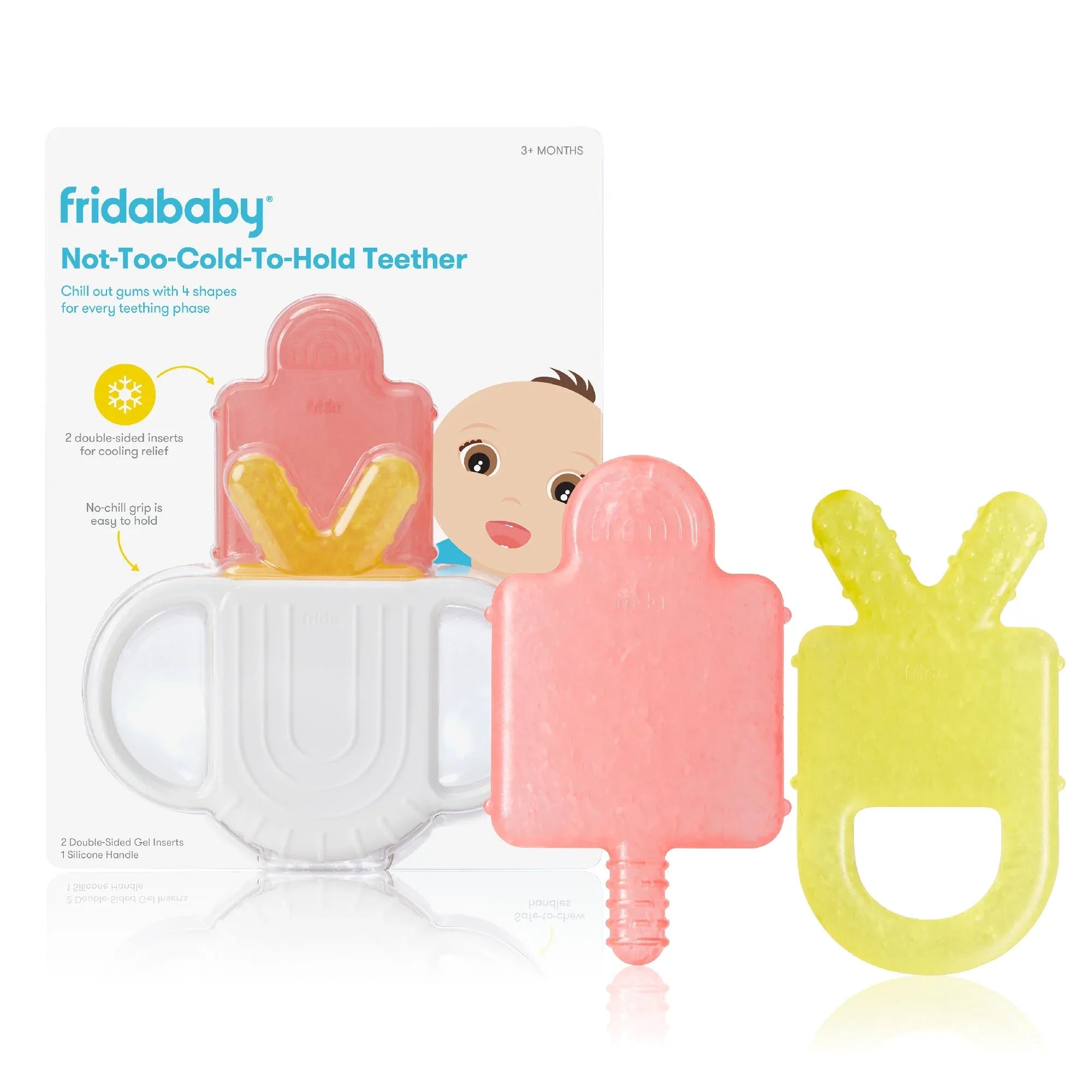 Frida Baby Not-Too-Cold-to-Hold Teether Toy for Infant Sore Gum Relief, 3 Pieces - USA MEGA SHOP