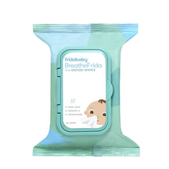 Frida Baby Breathe Frida Vapor Rub Wipes for Kids Decongestant Relief, Cold Medicine with Aloe, 30 Ct