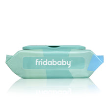 BoogerWiper wipe container with Fridababy label, teal and blue packaging