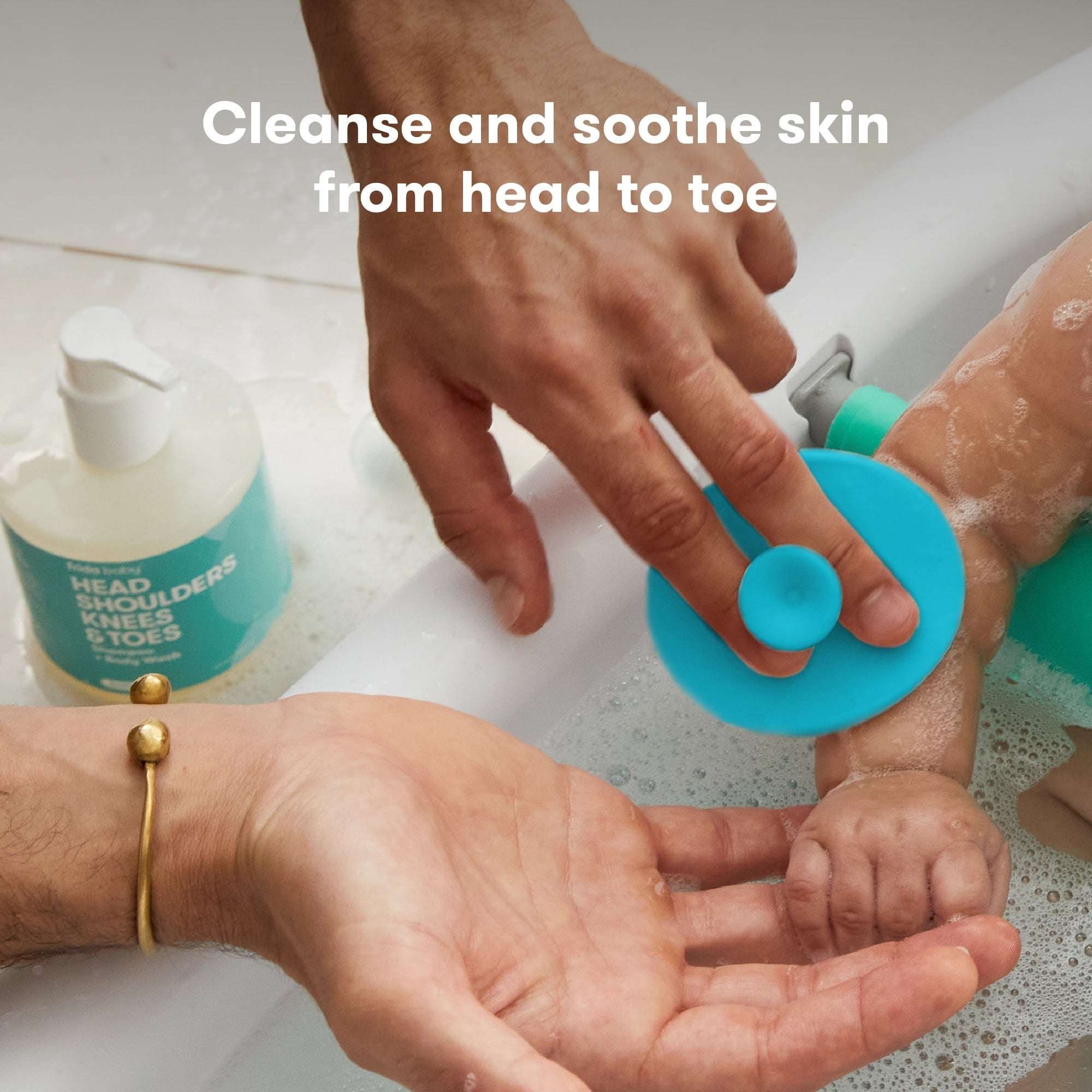 Frida Baby DermaFrida SkinSoother Exfoliating Scalp Scrubber for Cradle Cap, Eczema, and Dry Skin