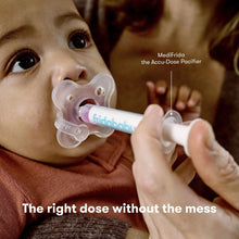 MediFrida Accu-Dose pacifier held in baby mouth