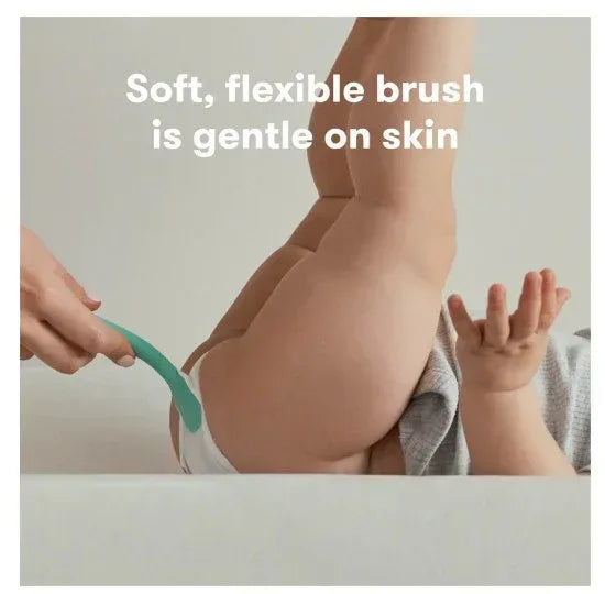 Frida Baby Silicone Booty Brush Applicator for Infant Diaper Rash Cream and Butt Paste, Blue