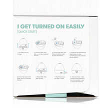 Humidifier product box with illustrated quick-start steps and diagram panels