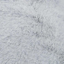 Light gray plush fabric surface texture, soft shag pile
