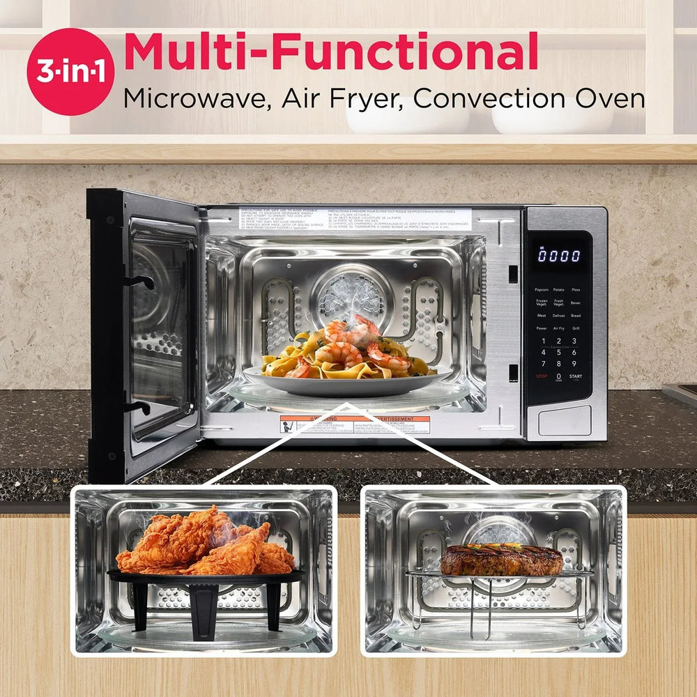 Frigidaire 3-in-1 1.1 cu. ft. Countertop Microwave Oven, Air Fryer, Convection - USA MEGA SHOP