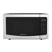 Frigidaire 1.1 cu. ft. countertop microwave oven, stainless and black, control keypad