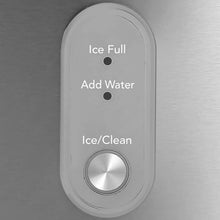 Ice maker control panel with ice, clean, and add water settings