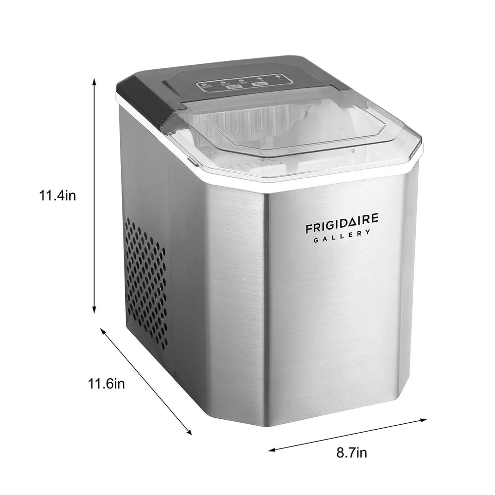 Frigidaire Gallery 26lbs. Stainless Steel Ice Maker - USA MEGA SHOP