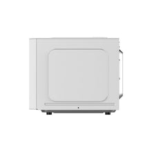 Frigidaire microwave, white rear panel with side vents and support feet