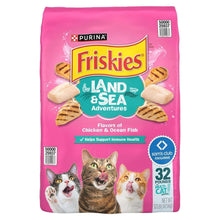 PURINA Friskies Land & Sea Adventures dry cat food, chicken & ocean fish, 32 lb