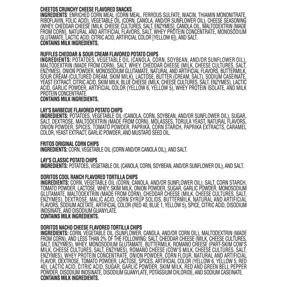 Frito Lay Classic Mix, 1 oz, Variety Pack, 54-count - USA MEGA SHOP