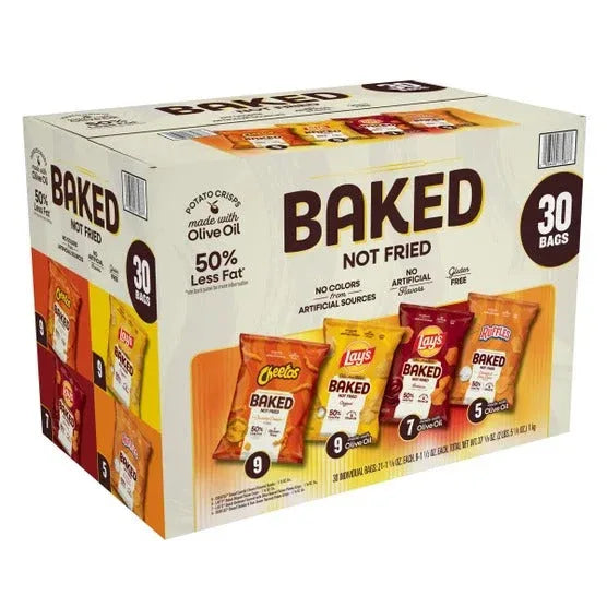 Frito Lay Oven Baked Mix, Variety Pack, 30-count - USA MEGA SHOP