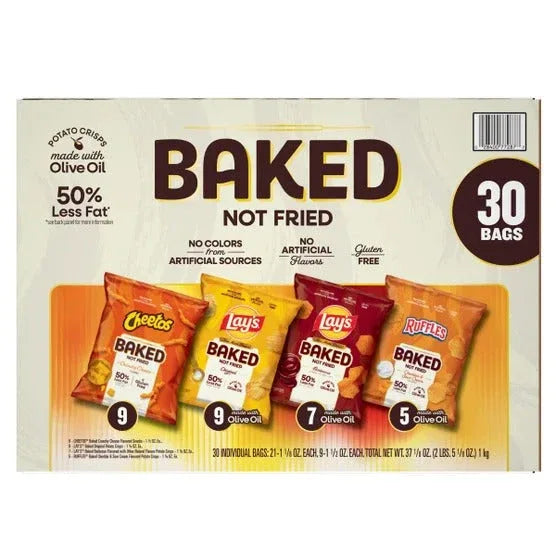 Frito Lay Oven Baked Mix, Variety Pack, 30-count - USA MEGA SHOP