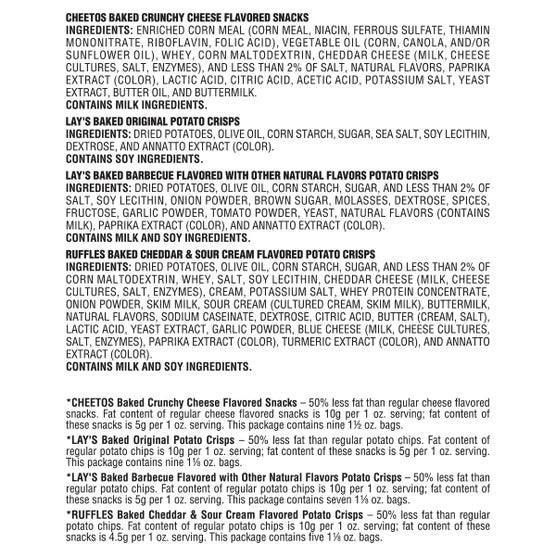 Frito Lay Oven Baked Mix, Variety Pack, 30-count