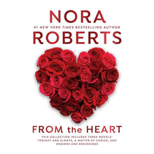Paperback book cover with red rose heart and From the Heart title