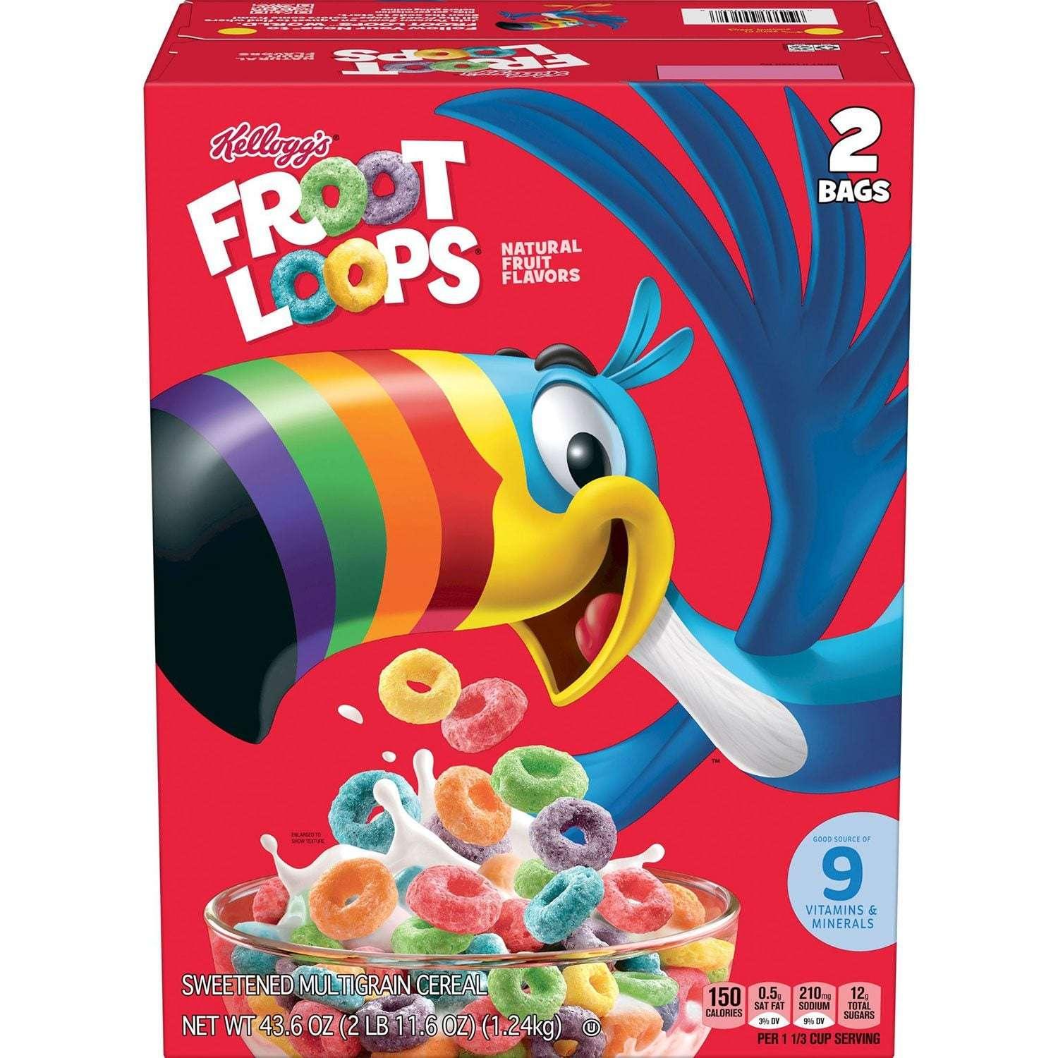 Froot Loops Breakfast Cereal, 43.6 oz. - USA MEGA SHOP