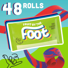 Single snack roll package with Fruit By the Foot logo and 48 rolls text