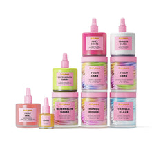 Whipped shave body butter set with stacked jars and small dropper bottles