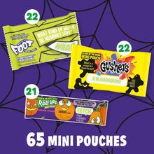 Fruit by the Foot, Gushers, Fruit Roll-Ups Halloween Candy, Variety Pack, 65 pcs.