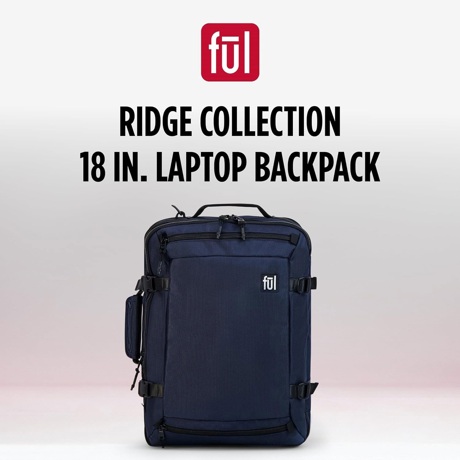 Ful Ridge Collection 18" Laptop Backpack, Assorted Colors
