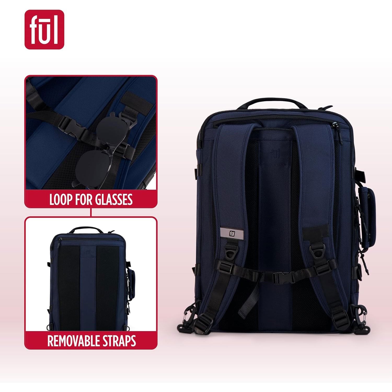 Ful Ridge Collection 18" Laptop Backpack, Assorted Colors