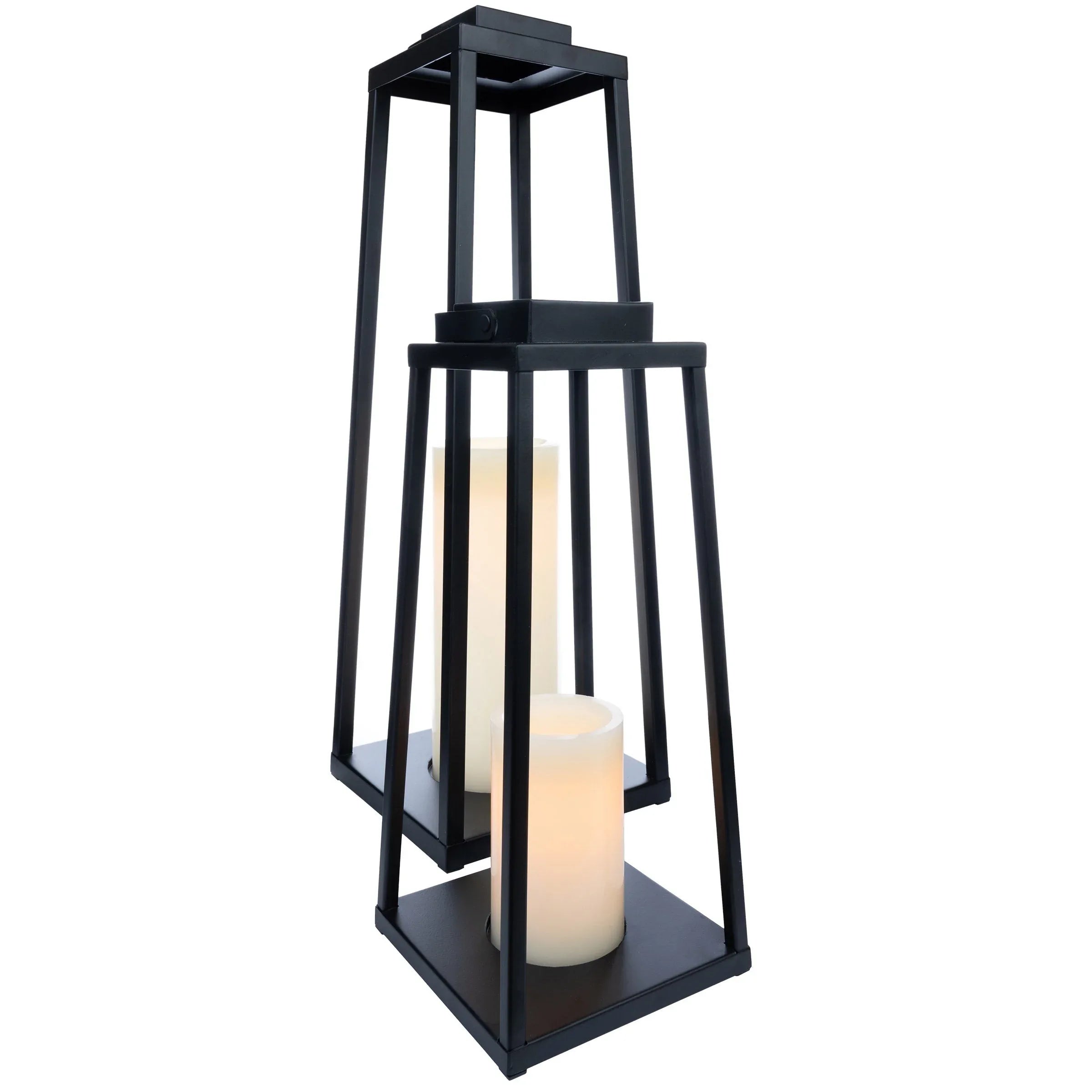 Fusion 4-piece Lantern LED Candle Set with Remote Control - USA MEGA SHOP