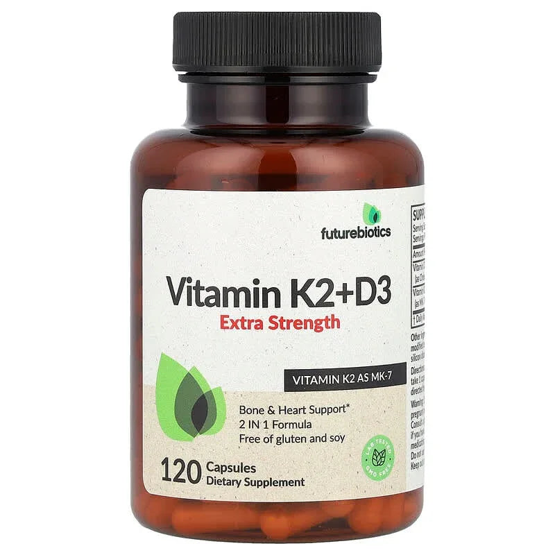 Futurebiotics, Vitamin K2 + D3, Extra Strength, Capsules