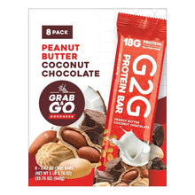 Grab & Go Protein G2G 8-pack peanut butter coconut chocolate bar bag front