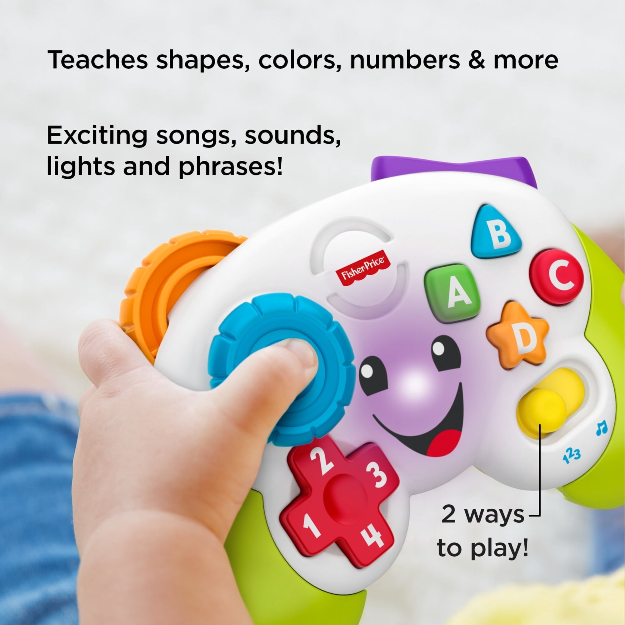 Fisher-Price Laugh & Learn Game & Learn Controller Musical Baby Toy with Lights