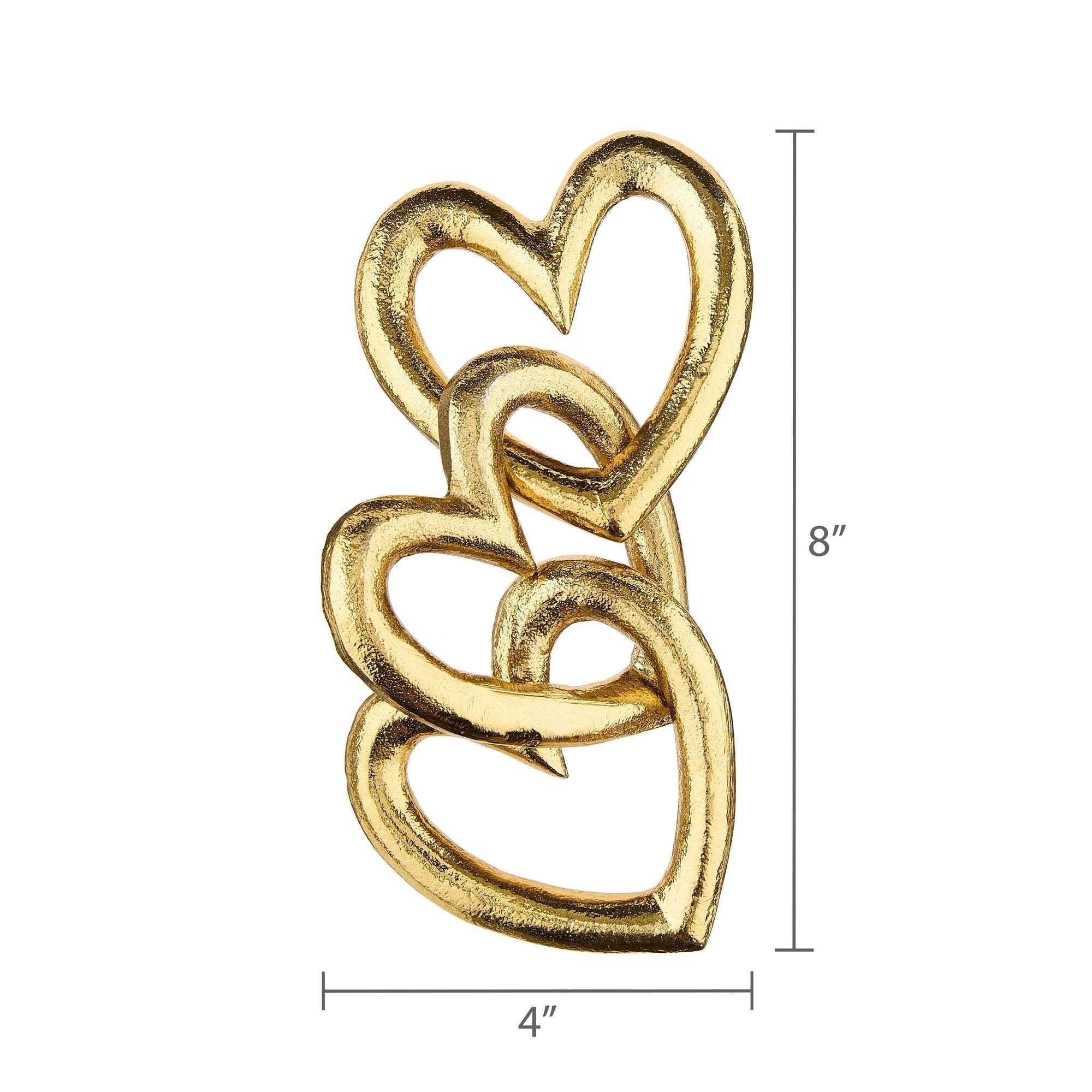 Heart Chain Decoration, Gold, 4", Valentine's Day by Way To Celebrate