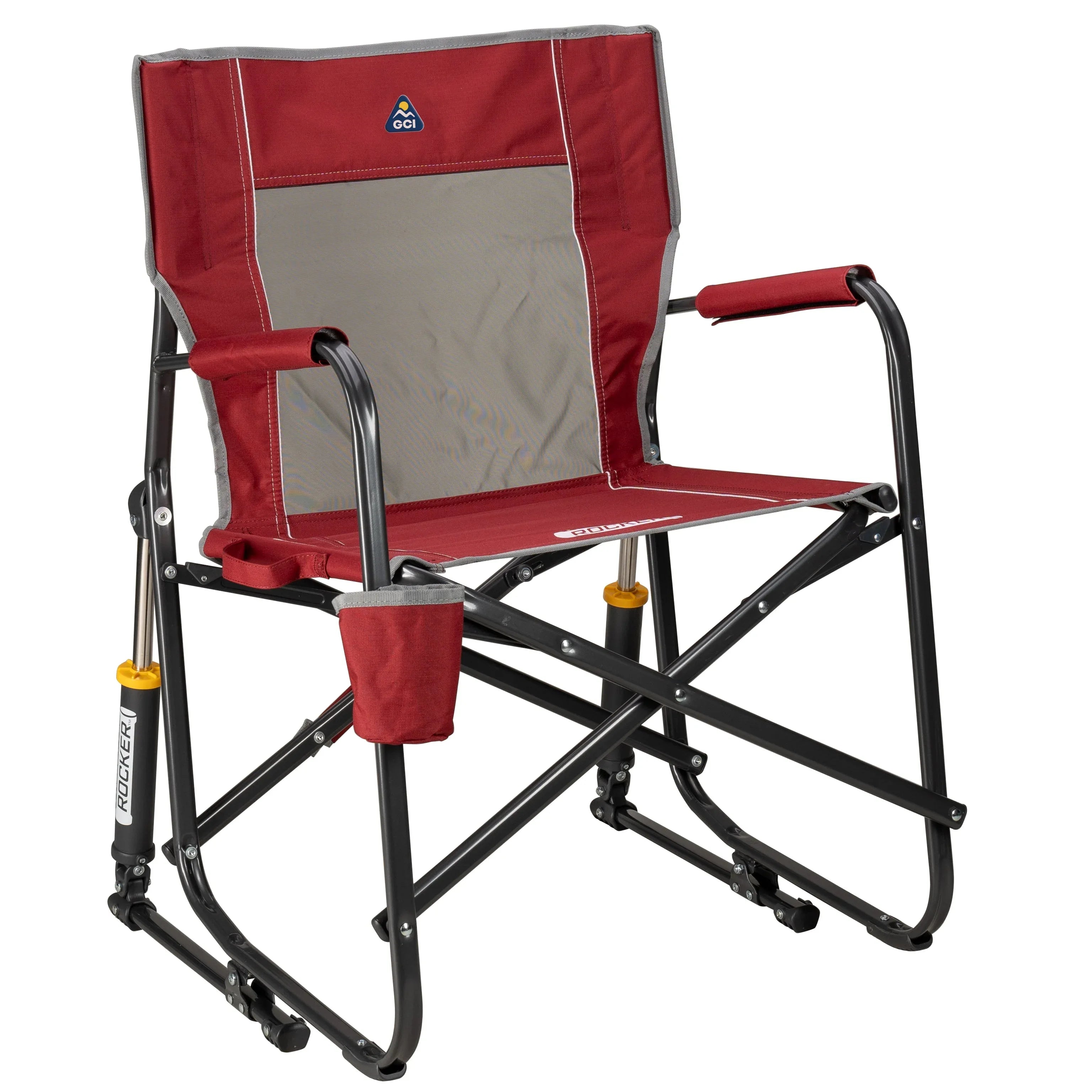 GCI Outdoor Freestyle Rocker Foldable Rocking Camp Chair, Beach Berry - USA MEGA SHOP