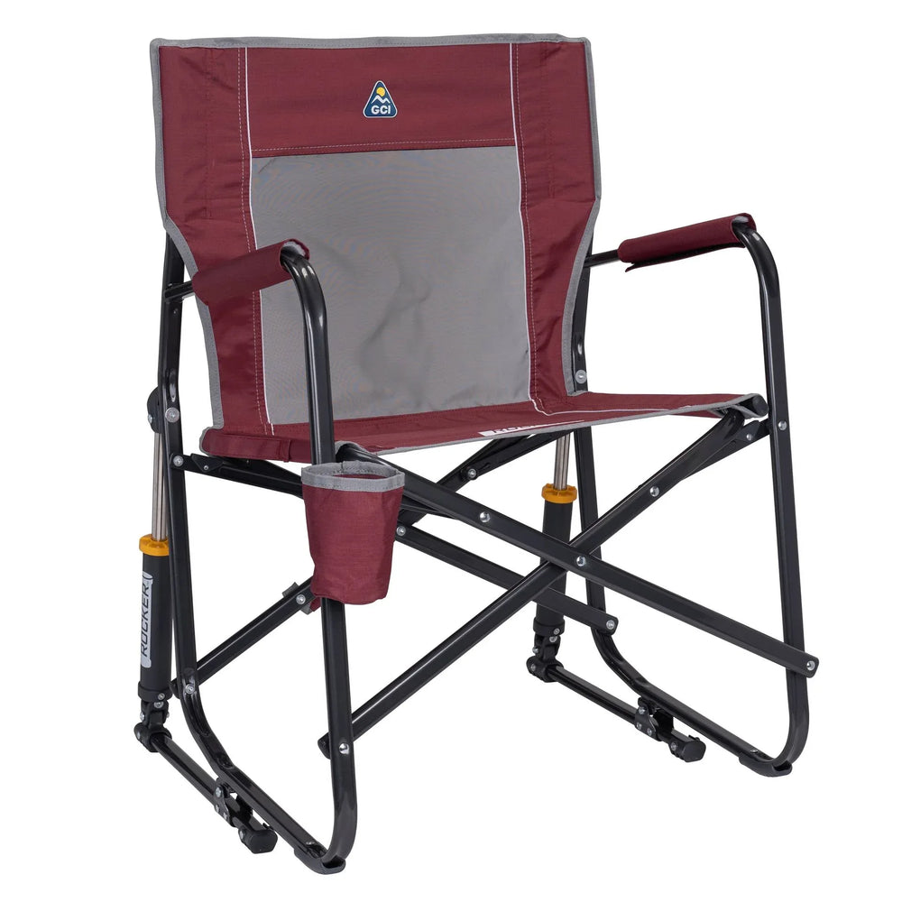GCI Outdoor Freestyle Rocker Foldable Rocking Camp Chair, Beach Berry - USA MEGA SHOP