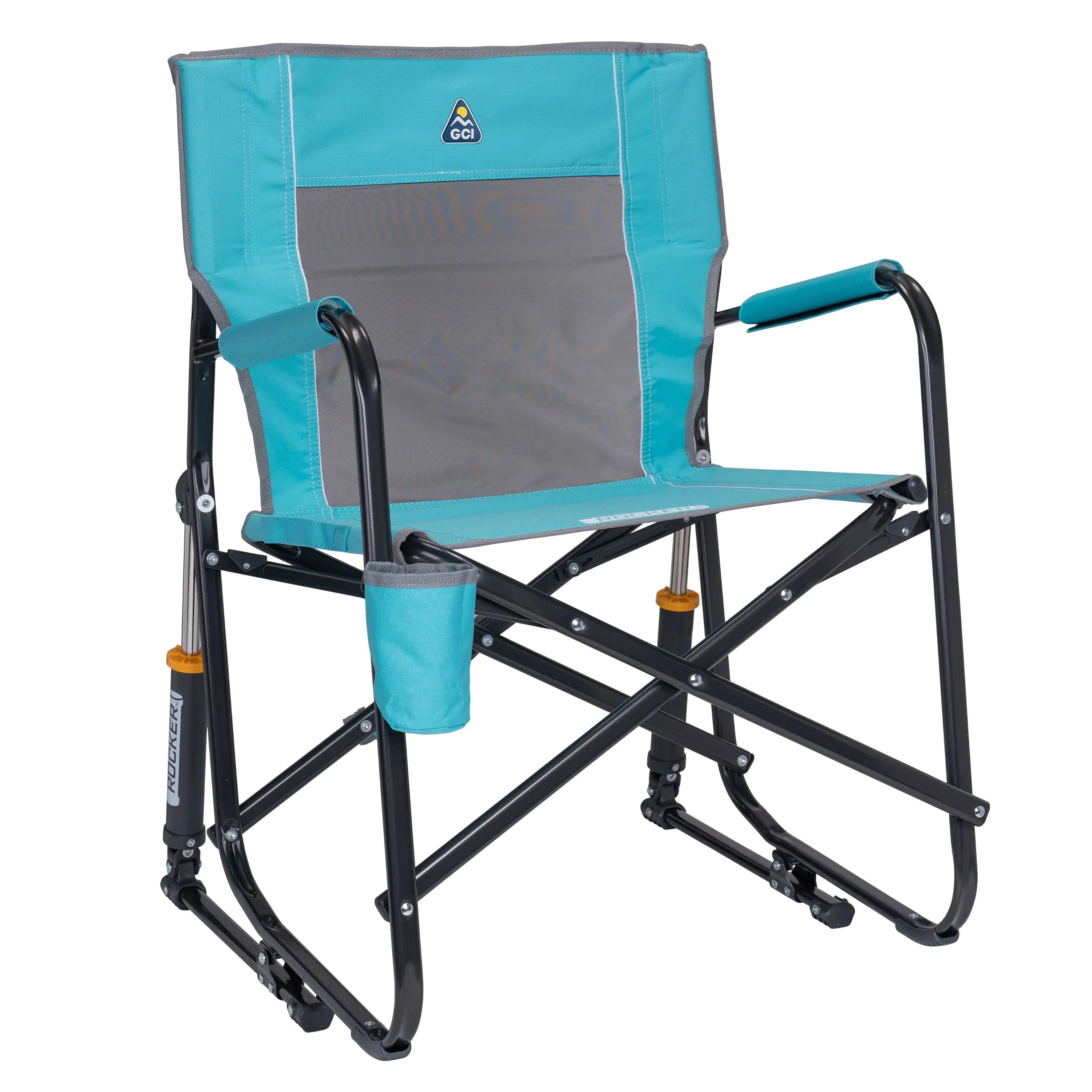 GCI Outdoor Freestyle Rocker Foldable Rocking Camp Chair, Beach Berry - USA MEGA SHOP