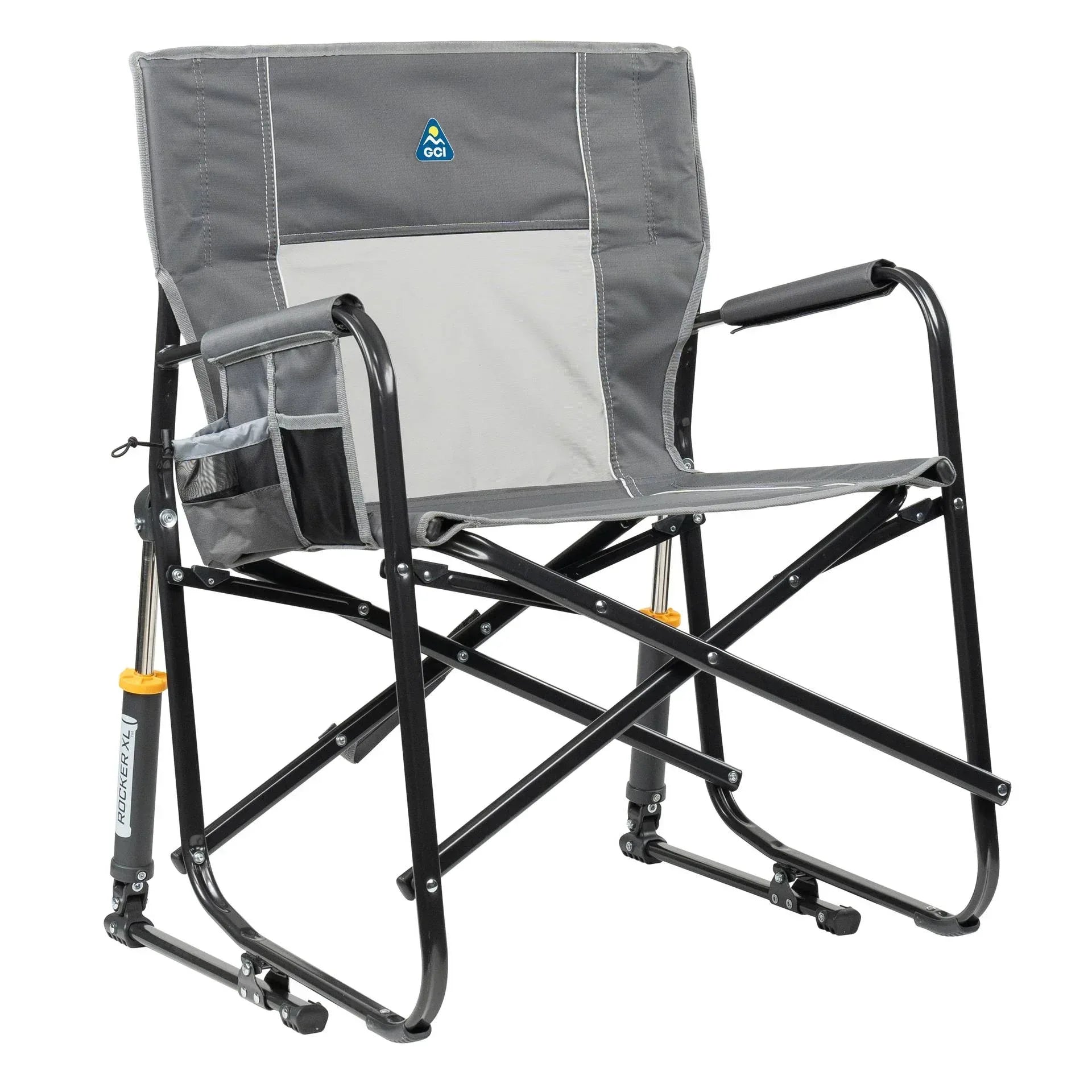 GCI Outdoor Freestyle Rocker XL Oversized Foldable Rocking Camp Chair, Americana