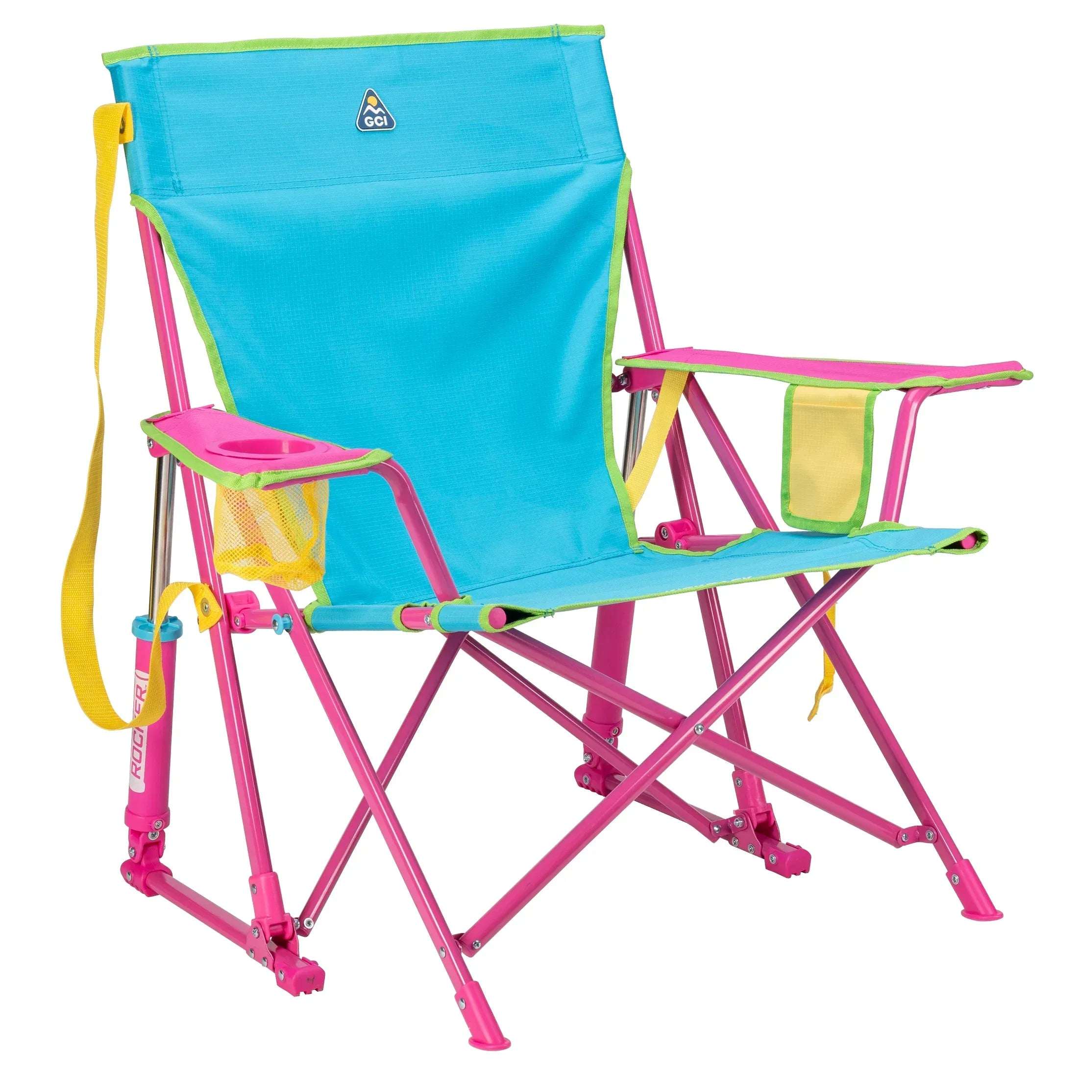 GCI Outdoor Kickback Rocker Foldable Rocking Camp Chair, Aged Fatigue