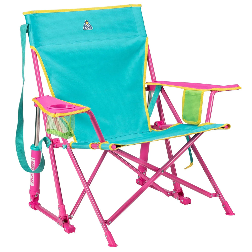 GCI Outdoor Kickback Rocker Foldable Rocking Camp Chair, Aged Fatigue - USA MEGA SHOP