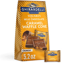 Milk chocolate squares bag with caramel waffle cone filling, 5.2 oz