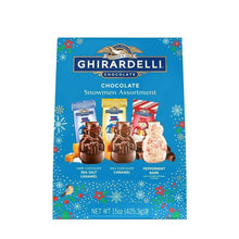 GHIRARDELLI chocolate snowmen assortment box, 15 oz