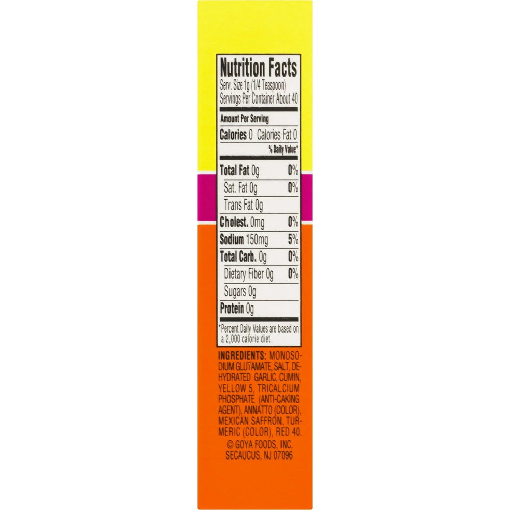 GOYA Sazon with Azafran Seasoning Mix, 8 Packets, 1.41 oz Box - USA MEGA SHOP