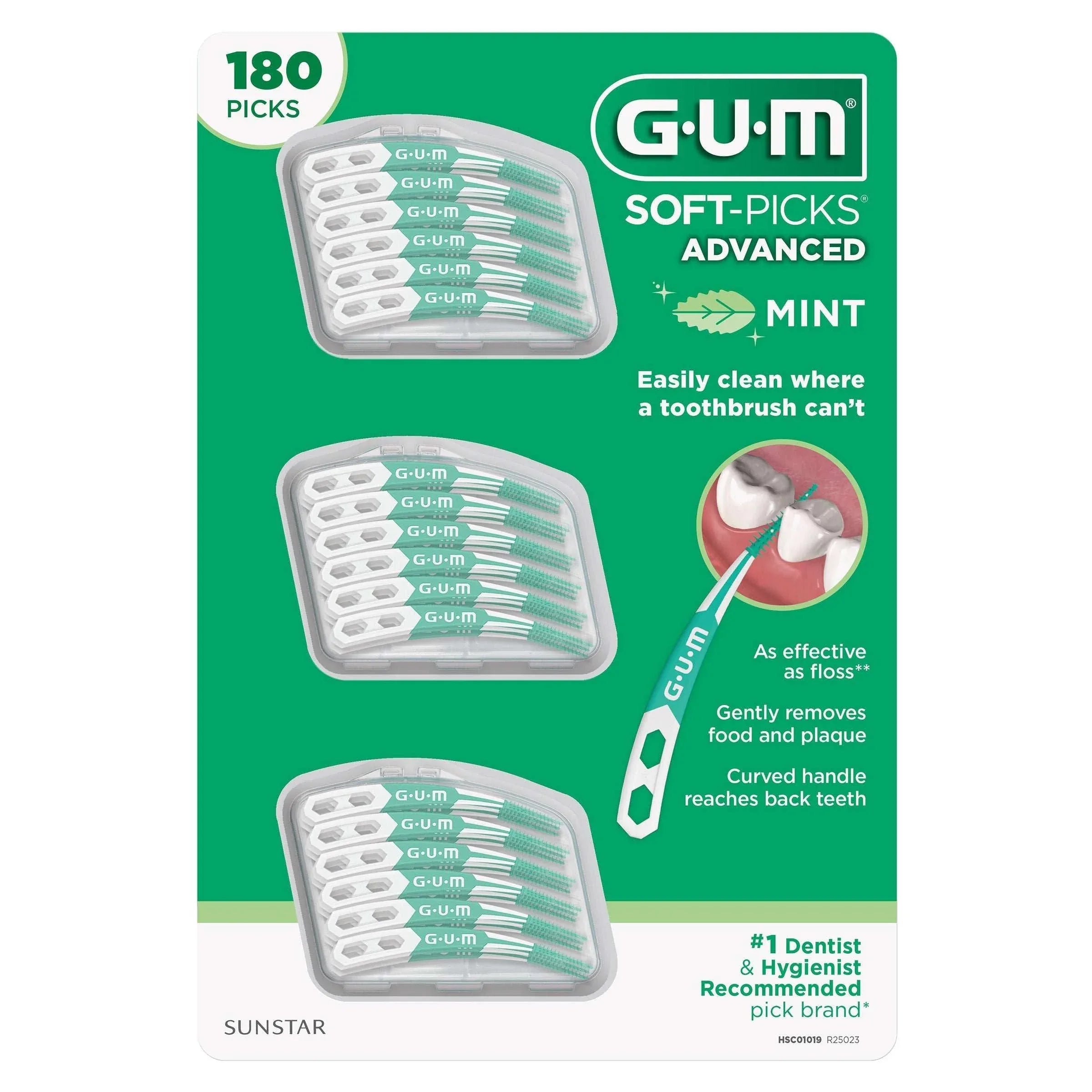 GUM Soft-Picks Advanced Mint, 180-count - USA MEGA SHOP