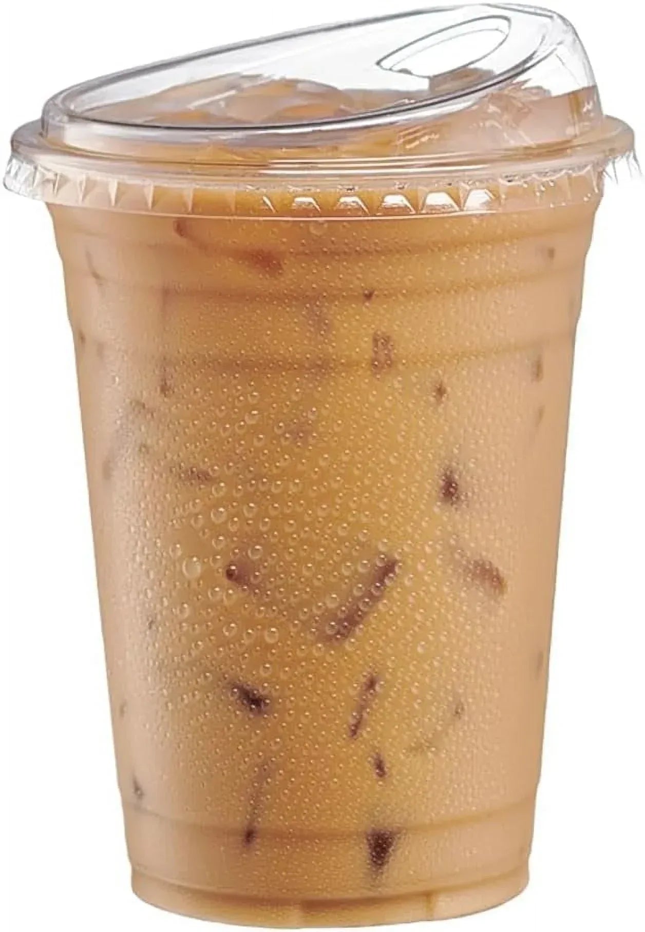 Great Value Disposable Plastic Cups and Lids, Clear, 16 oz, 25 Count, (Cup and Lid Combo)
