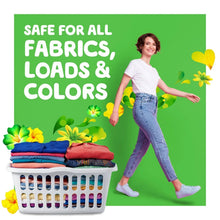 Gain Fireworks scent booster beads tub with mixed-color laundry stacks and safe-for-loads graphic