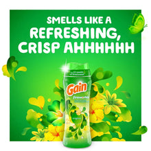 Gain Fireworks scent booster beads bottle with refreshingly crisp fragrance graphic