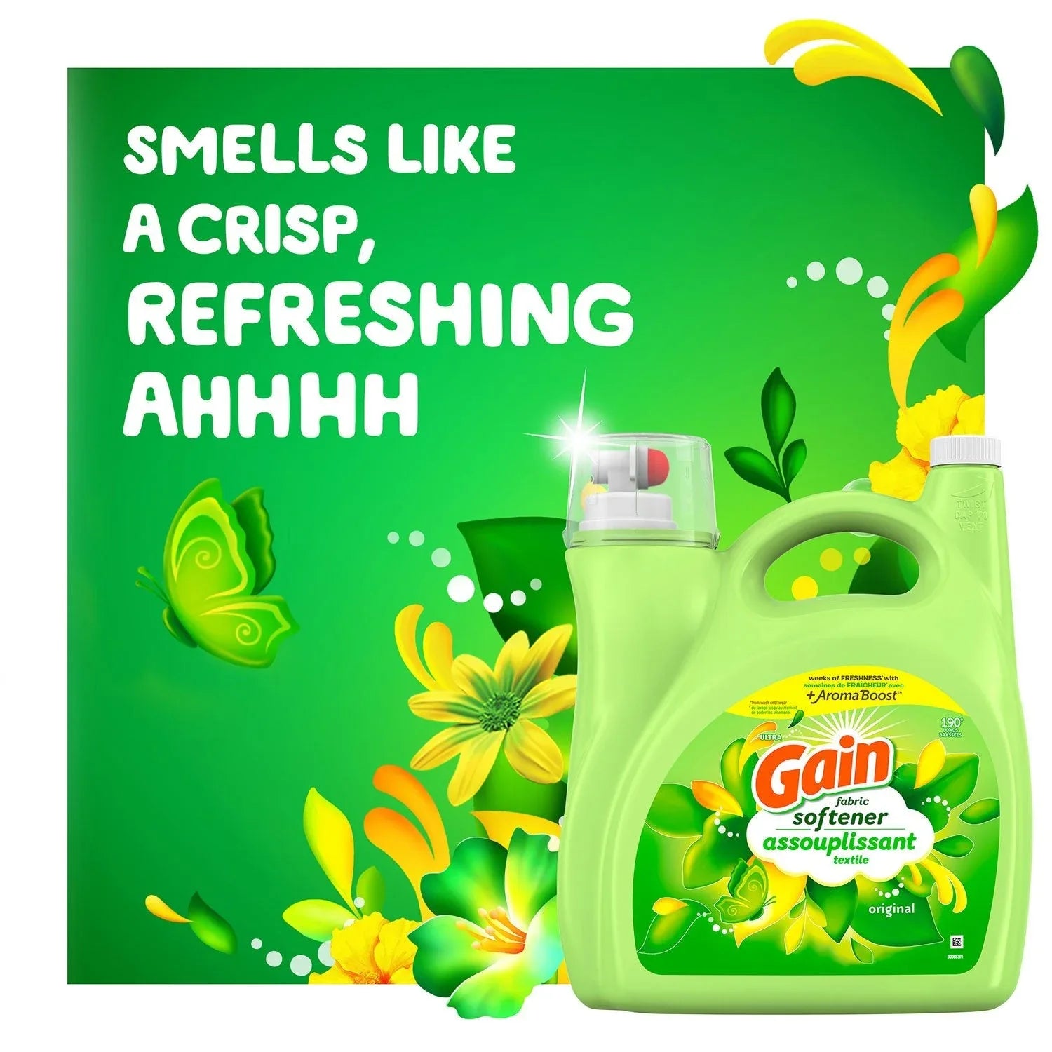 Gain Liquid Fabric Softener, Original Scent, 244 loads, 143 fl. oz. - USA MEGA SHOP